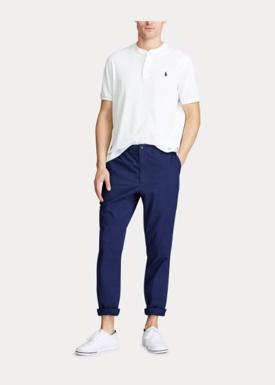 Pantalones Polo Ralph Lauren Hombre Azul Marino - Relaxed Fit Polo Prepster - VJLOH9470